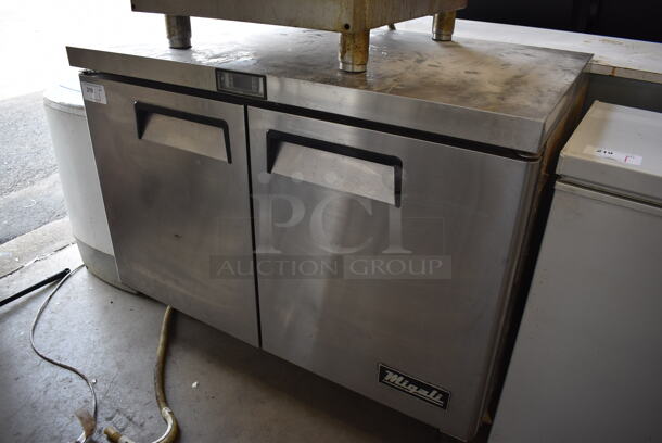 2017 Migali C-U48R Stainless Steel Commercial 2 Door Undercounter Cooler on Commercial Casters. 115 Volts, 1 Phase. 48x30x37.5. Tested and Working! - Image 2 of 6