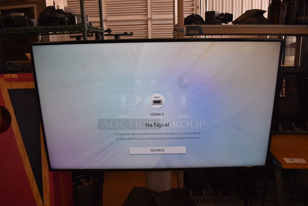 Samsung 50" 4K Smart LED Television on Cart. 120 Volts, 1 Phase. 44x32x55. Buyer Must Pick Up - We Will Not Ship This Item. Tested and Working! - Image 6 of 9