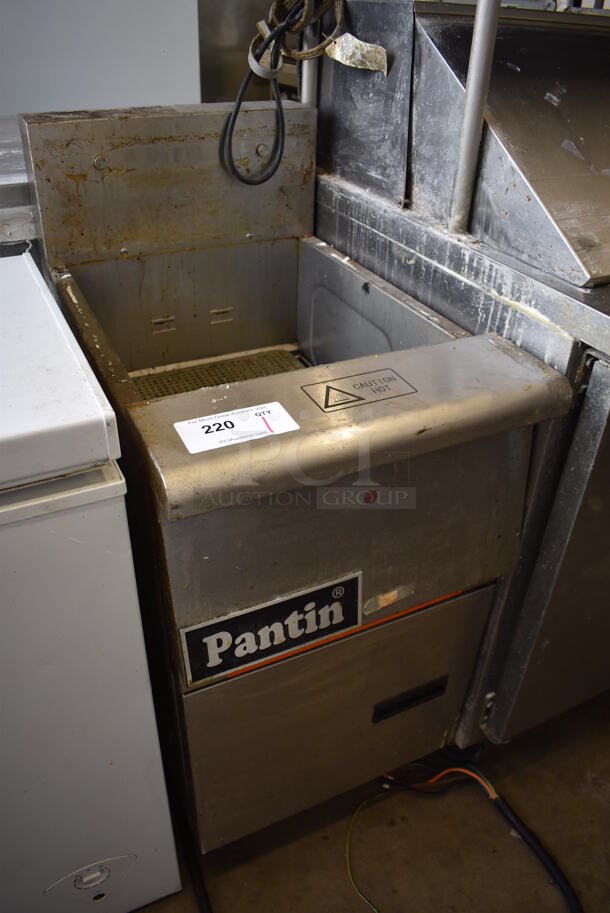Pantin PNTG14E Stainless Steel Commercial Floor Style Electric Powered Deep Fat Fryer. 240 Volts, 3 Phase. 17x29x41 - Image 2 of 6