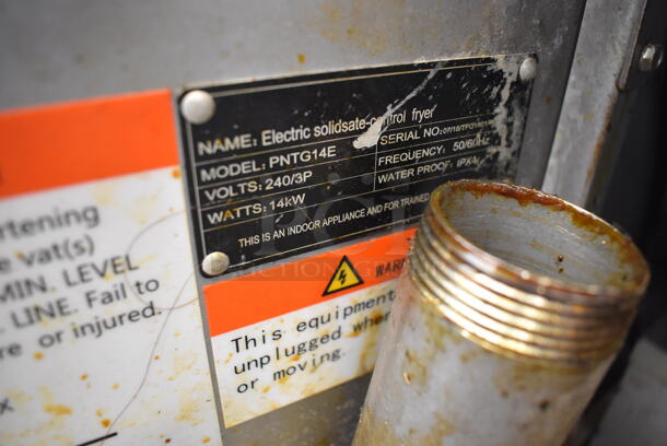 Pantin PNTG14E Stainless Steel Commercial Floor Style Electric Powered Deep Fat Fryer. 240 Volts, 3 Phase. 17x29x41 - Image 6 of 6