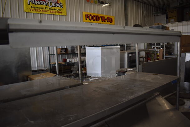 Beverage Air SPE72-30M Stainless Steel Commercial Sandwich Salad Prep Table Bain Marie Mega Top w/ 2 Tier Over Shelf on Commercial Casters. 115 Volts, 1 Phase. 72x34x67. Tested and Working! - Image 4 of 12