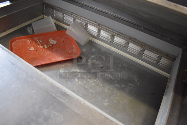 Beverage Air SPE72-30M Stainless Steel Commercial Sandwich Salad Prep Table Bain Marie Mega Top w/ 2 Tier Over Shelf on Commercial Casters. 115 Volts, 1 Phase. 72x34x67. Tested and Working! - Image 5 of 12