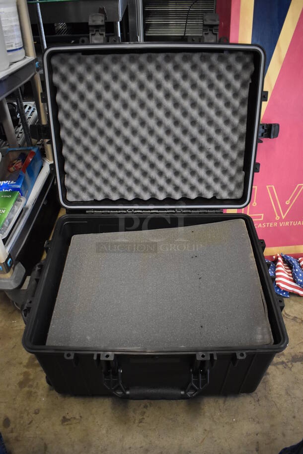 2 Condition 1 Black Hard Cases w/ Handle and 2 Wheels. 18x25x15. 2 Times Your Bid! - Image 3 of 6