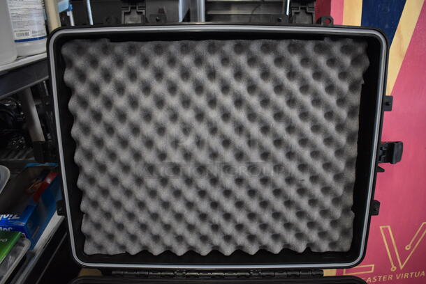 2 Condition 1 Black Hard Cases w/ Handle and 2 Wheels. 18x25x15. 2 Times Your Bid! - Image 5 of 6