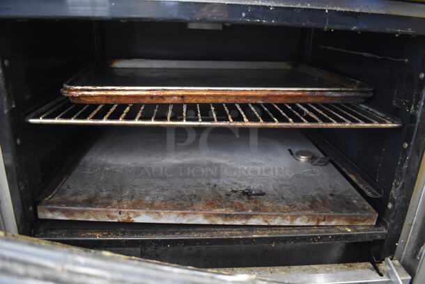 Imperial Stainless Steel Commercial Electric Powered 6 Burner Hot Plate Range w/ Oven and Back Splash. 208 Volts, 3 Phase. 36x32x55 - Image 5 of 5