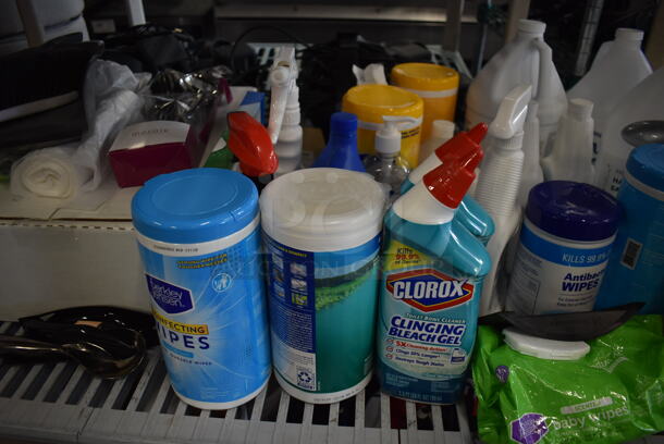 ALL ONE MONEY! Tier Lot of Various Items Including Cleaners, Spray Bottles and Plasticware - Image 3 of 5