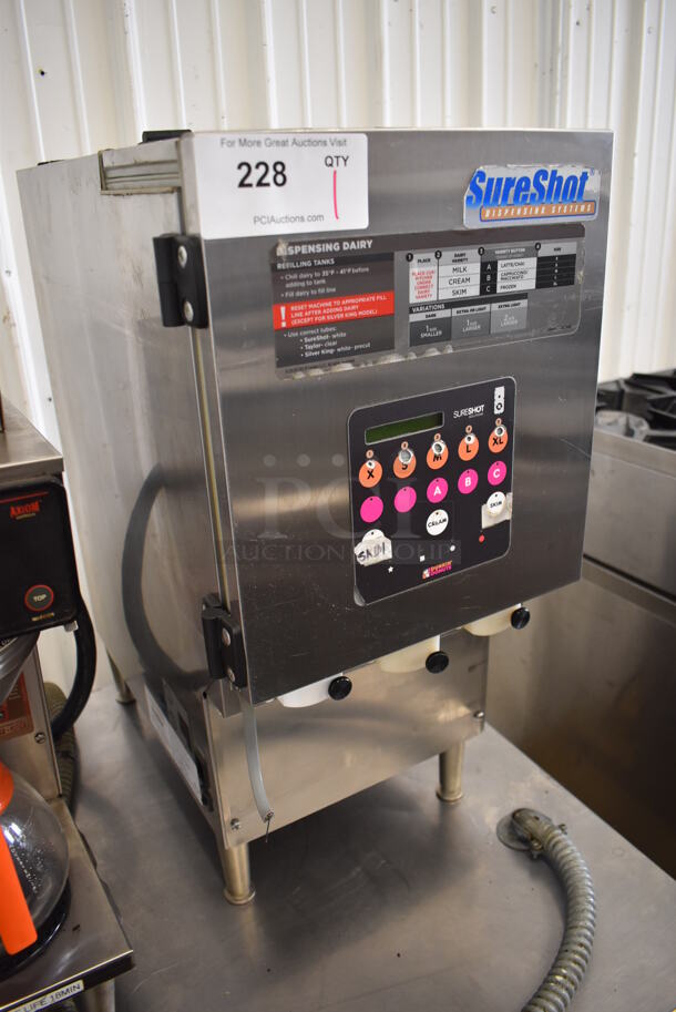 SureShot AC20 Stainless Steel Commercial Countertop Dairy Dispenser. 120 Volts, 1 Phase. 12x22x27. Tested and Working! - Image 2 of 5