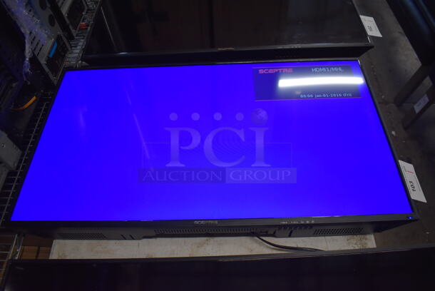 Sceptre H40 40" Television w/ Metal Wall Mount. 100-240 Volts, 1 Phase. Buyer Must Pick Up - We Will Not Ship This Item. Tested and Working! - Image 1 of 8