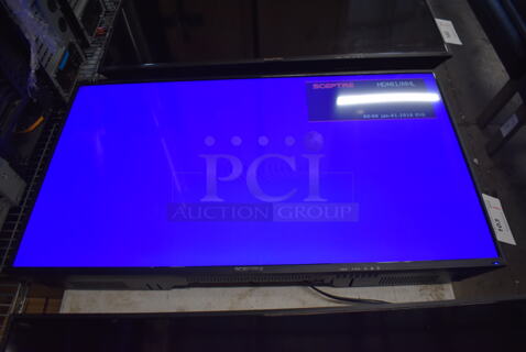 Sceptre H40 40" Television w/ Metal Wall Mount. 100-240 Volts, 1 Phase. Buyer Must Pick Up - We Will Not Ship This Item. Tested and Working!