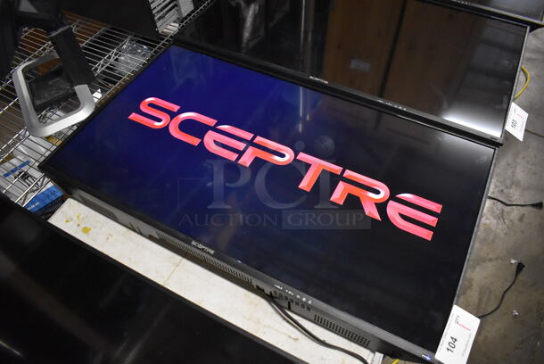 Sceptre H40 40" Television w/ Metal Wall Mount. 100-240 Volts, 1 Phase. Buyer Must Pick Up - We Will Not Ship This Item. Tested and Working! - Image 1 of 7
