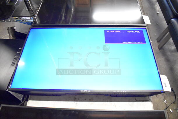Sceptre H40 40" Television w/ Metal Wall Mount. 100-240 Volts, 1 Phase. Buyer Must Pick Up - We Will Not Ship This Item. Tested and Working! - Image 2 of 7