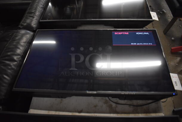 Sceptre H40 40" Television w/ Metal Wall Mount. 100-240 Volts, 1 Phase. Buyer Must Pick Up - We Will Not Ship This Item. Tested and Working! - Image 2 of 7