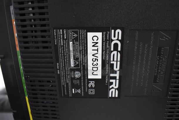 Sceptre H40 40" Television w/ Metal Wall Mount. 100-240 Volts, 1 Phase. Buyer Must Pick Up - We Will Not Ship This Item. Tested and Working! - Image 5 of 7