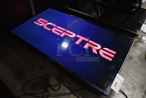 Sceptre H40 40" Television w/ Metal Wall Mount. 100-240 Volts, 1 Phase. Buyer Must Pick Up - We Will Not Ship This Item. Tested and Working!