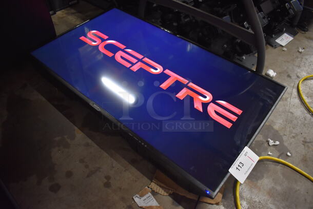 Sceptre H40 40" Television w/ Metal Wall Mount. 100-240 Volts, 1 Phase. Buyer Must Pick Up - We Will Not Ship This Item. Tested and Working! - Image 1 of 6