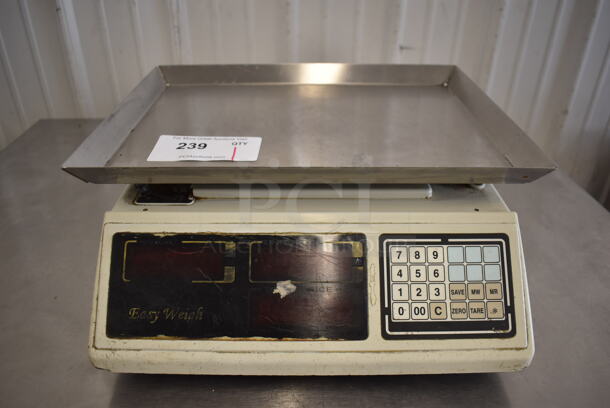 PC-100 Metal Countertop Food Portioning Scale. Does Not Have Power Cord. 16x17x7. Tested and Working!