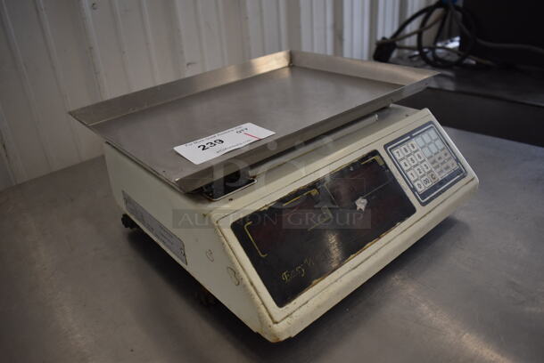 PC-100 Metal Countertop Food Portioning Scale. Does Not Have Power Cord. 16x17x7. Tested and Working! - Image 2 of 5