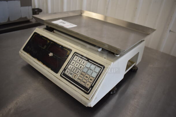 PC-100 Metal Countertop Food Portioning Scale. Does Not Have Power Cord. 16x17x7. Tested and Working! - Image 3 of 5