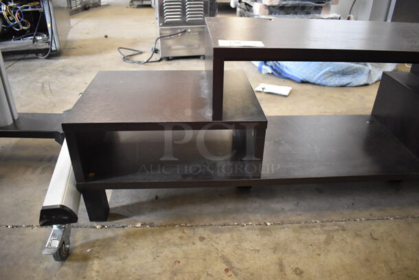 Wood Pattern TV Stand. 60x15.5x20 - Image 3 of 5