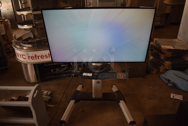 Samsung 50" 4K Smart LED Television on Cart. 120 Volts, 1 Phase. 44x32x55. Buyer Must Pick Up - We Will Not Ship This Item. Tested and Working! - Image 2 of 9
