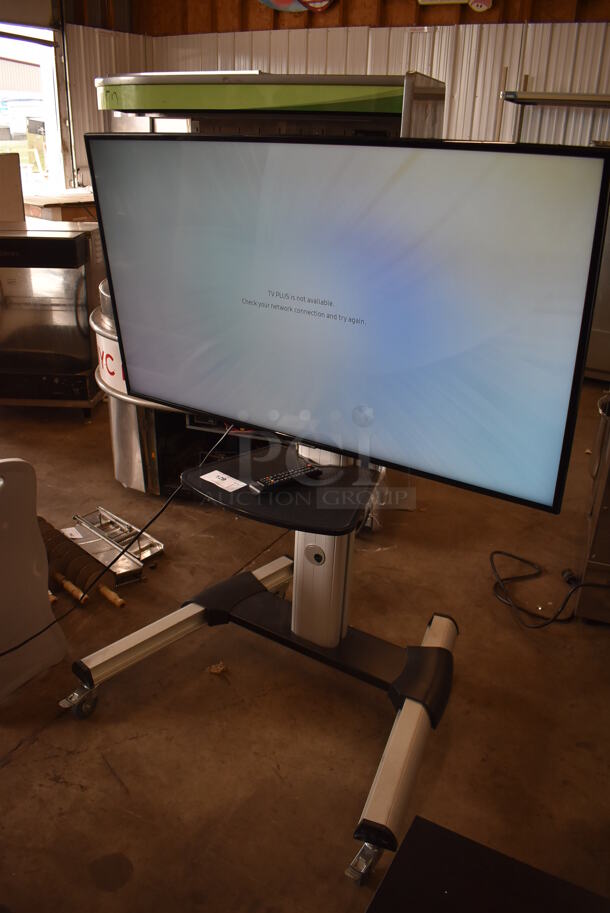 Samsung 50" 4K Smart LED Television on Cart. 120 Volts, 1 Phase. 44x32x55. Buyer Must Pick Up - We Will Not Ship This Item. Tested and Working! - Image 4 of 9