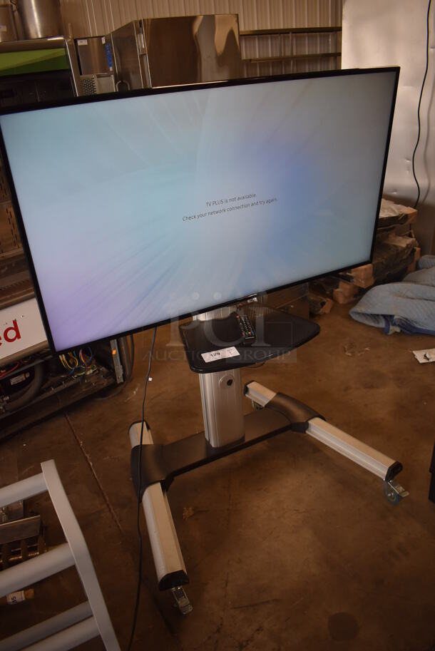 Samsung 50" 4K Smart LED Television on Cart. 120 Volts, 1 Phase. 44x32x55. Buyer Must Pick Up - We Will Not Ship This Item. Tested and Working! - Image 5 of 9