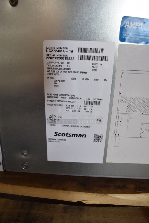 BRAND NEW SCRATCH AND DENT! Scotsman UC2724MA-1A Stainless Steel Commercial Self Contained Undercounter Ice Machine. 115 Volts, 1 Phase. 24x28x34 - Image 6 of 7