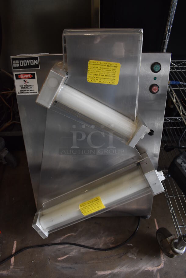 2010 Doyon DL18DP Stainless Steel Commercial Countertop Dough Sheeter. 120 Volts, 1 Phase. 21x18x33. Tested and Working! - Image 1 of 5