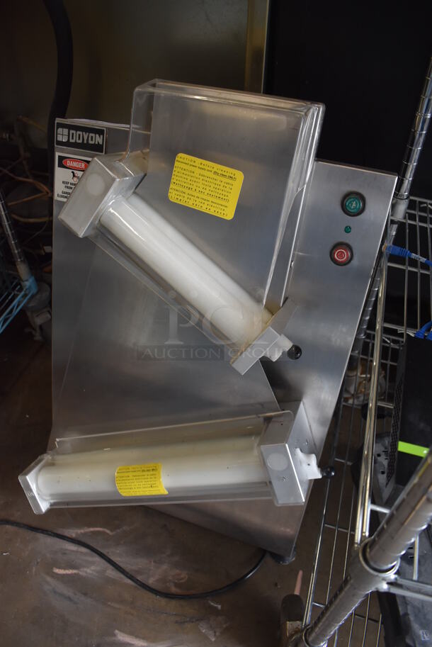 2010 Doyon DL18DP Stainless Steel Commercial Countertop Dough Sheeter. 120 Volts, 1 Phase. 21x18x33. Tested and Working! - Image 3 of 5