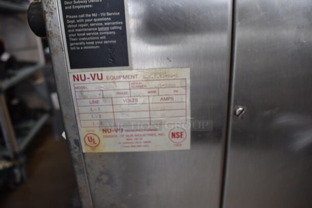 Nu Vu OP-2LPR Stainless Steel Commercial Floor Style Electric Powered Oven Proofer on Commercial Casters. 120/208 Volts. 35x25x82 - Image 2 of 8