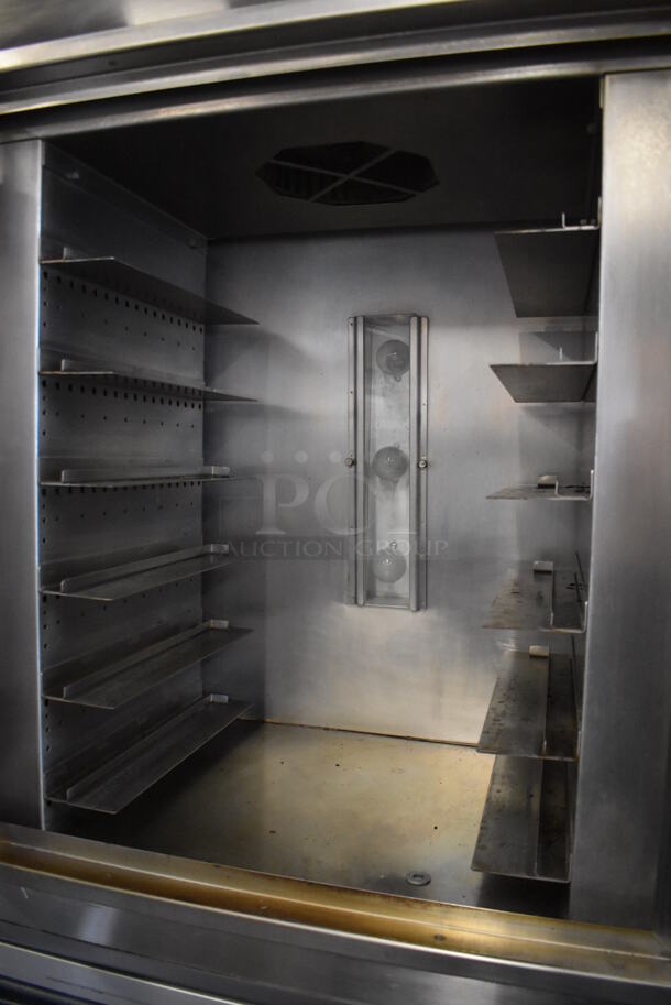 Nu Vu OP-2LPR Stainless Steel Commercial Floor Style Electric Powered Oven Proofer on Commercial Casters. 120/208 Volts. 35x25x82 - Image 4 of 8