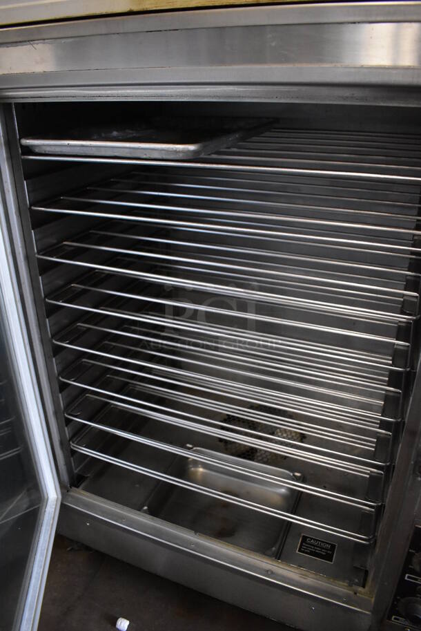 Nu Vu OP-2LPR Stainless Steel Commercial Floor Style Electric Powered Oven Proofer on Commercial Casters. 120/208 Volts. 35x25x82 - Image 6 of 8