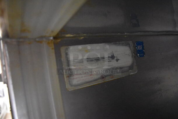 Duke Stainless Steel Commercial 2 Door Work Top Cooler. 48x30x40. Tested and Powers On But Does Not Get Cold - Image 3 of 5