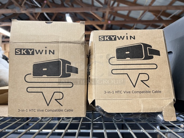 ALL ONE MONEY! Tier Lot of Various Items Including 2 Skywin 3 in 1 HTC Vive Compatible Cables, Retractable Cables for VR Headset Cables and Straps - Image 6 of 6