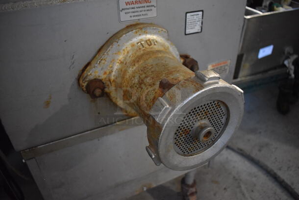 Hobart 4246S Metal Commercial Floor Style Meat Grinder Mixer w/ Food Pedal on Commercial Casters. 208 Volts, 3 Phase. 22x42x55 - Image 5 of 11