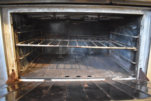 Garland Stainless Steel Commercial Electric Powered 6 Burner Hot Plate Range w/ Oven and Back Splash. 208-250 Volts, 1 or 3 Phase. 36x36x48 - Image 7 of 7