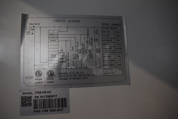Avantco 178A19FHC Stainless Steel Commercial Single Door Reach In Freezer w/ Poly Coated Racks on Commercial Casters. 115 Volts, 1 Phase. 28x26x83. Tested and Working! - Image 6 of 8