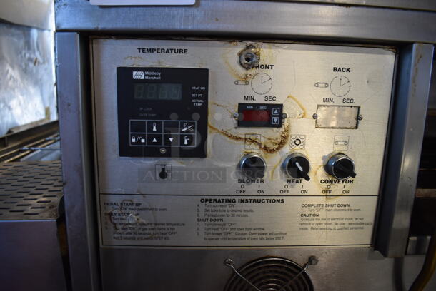 3 Middleby Marshall PS555 Stainless Steel Commercial Natural Gas Powered Conveyor Pizza Oven on Commercial Casters. 150,000 BTU. 93x65x64. 3 Times Your Bid! - Image 11 of 11
