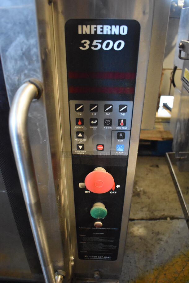 2 2012 Hardt Model Inferno 3500 Stainless Steel Commercial Natural Gas Powered Rotisserie Ovens on Commercial Casters. Each Oven Has a 40 Bird Capacity. 50x46x84. 2 Times Your Bid! - Image 7 of 11