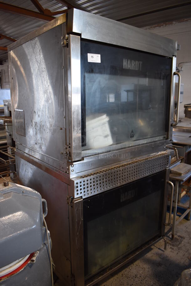 2 2013 Hardt Model Inferno 3500 Stainless Steel Commercial Natural Gas Powered Rotisserie Ovens on Commercial Casters. Each Oven Has a 40 Bird Capacity. 50x46x84. 2 Times Your Bid! - Image 2 of 9