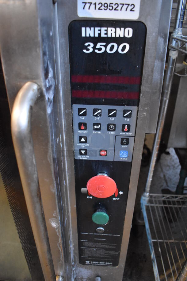 2013 Hardt Model Inferno 3500 Stainless Steel Commercial Natural Gas Powered Rotisserie Ovens. Each Oven Has a 40 Bird Capacity. 50x46x39 - Image 3 of 8