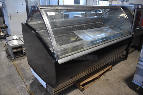 Carpigiani G12 Stainless Steel Commercial Floor Style 24 Pan Capacity Gelato Merchandiser Display Case. 208/230 Volts, 1 Phase. 85x46x55