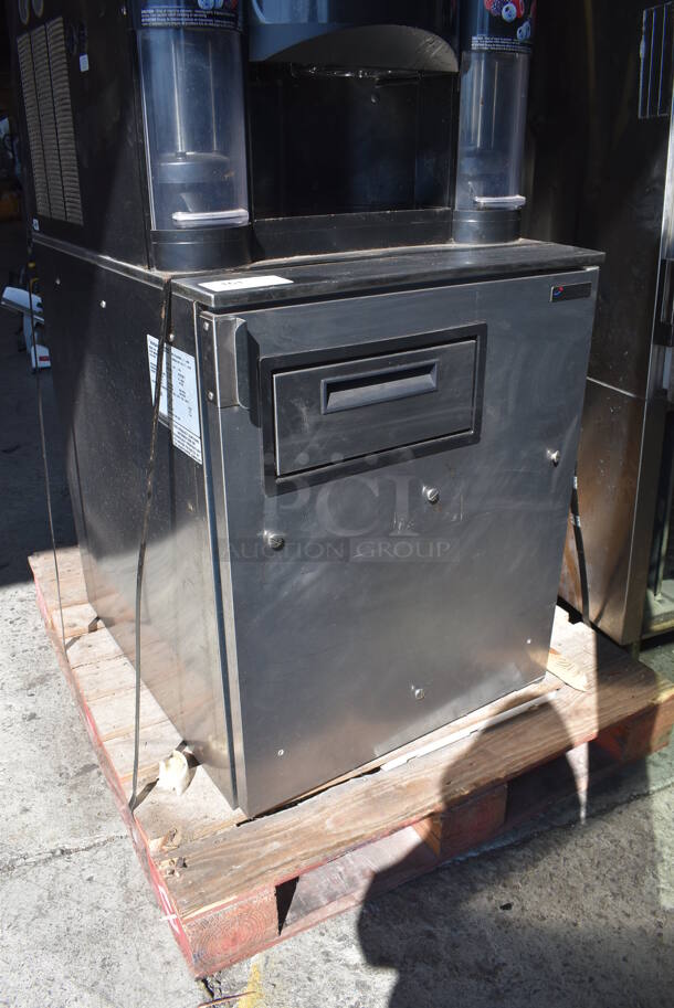 2016 Manitowoc Multiplex MB-8-1 Stainless Steel Commercial Blend In Cup Workstation on Single Door Undercounter Cooler on Commercial Casters. 115 Volts, 1 Phase. 26x34x71. Tested and Working! - Image 2 of 8