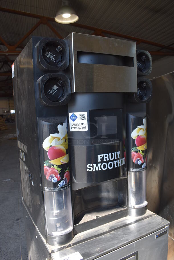 2016 Manitowoc Multiplex MB-8-1 Stainless Steel Commercial Blend In Cup Workstation on Single Door Undercounter Cooler on Commercial Casters. 115 Volts, 1 Phase. 26x34x71. Tested and Working! - Image 6 of 8