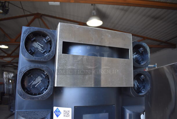 2016 Manitowoc Multiplex MB-8-1 Stainless Steel Commercial Blend In Cup Workstation on Single Door Undercounter Cooler on Commercial Casters. 115 Volts, 1 Phase. 26x34x71. Tested and Working! - Image 7 of 8