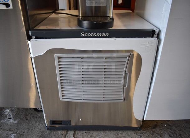 BRAND NEW SCRATCH AND DENT! Scotsman C0322MA-1 Prodigy Plus Series Stainless Steel Commercial Medium Cube Ice Head. 115 Volts, 1 Phase. 23x25x23