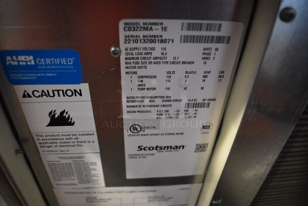 BRAND NEW SCRATCH AND DENT! Scotsman C0322MA-1 Prodigy Plus Series Stainless Steel Commercial Medium Cube Ice Head. 115 Volts, 1 Phase. 23x25x23 - Image 5 of 5
