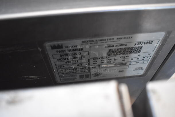 Taylor 430-12 Stainless Steel Commercial Single Flavor Frozen Beverage Machine. 115 Volts, 1 Phase. 16x27x28 - Image 9 of 9