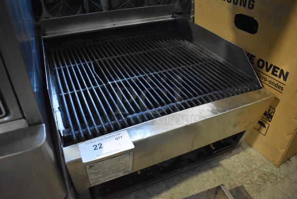 Rankin Delux 2123-C Stainless Steel Commercial Countertop Natural Gas Powered Charbroiler Grill. 30,000 BTU. 22x23x15 - Image 3 of 5