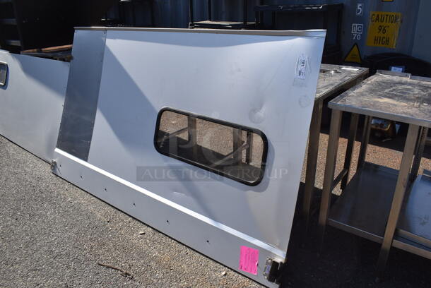 BRAND NEW SCRATCH AND DENT! Curtron Service-Pro Series 20 Single Aluminum Swinging Traffic Door. 48x2.5x82.5 - Image 2 of 5